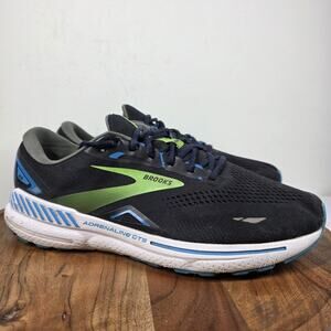 Brooks Adrenaline GTS 23 Black Hawaiian Ocean Mens Black Size 13 2E Wide Shoes